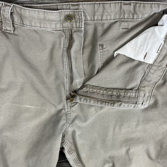 Carhartt Mens Canvas Loose Fit Work Dungaree Khaki 38x20 Rugged Workwear Outdoor - Picture 4 of 12